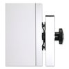 Ghent Reversible Magnetic Porcelain Whiteboard w/Satin Aluminum Frame, 101.25 x 78.25, White Surface ARM1M148